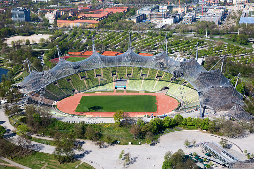 Olympiapark in Munich, Germany, constructed for the 1972 Olympic Summer Games.(Shutterstock/Fedor Selivanov)