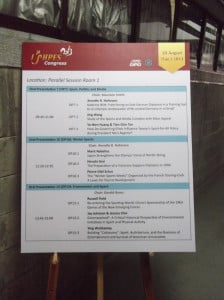 Måndagens presentationer i sessionsrum 3