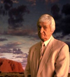 Richie Benaud and his trademark jacket even starred in a 2004 Australian Tourism campaign. AAP/Australian Tourism Commission