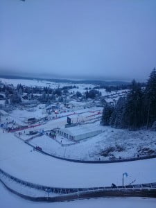 Ett snöklätt vinterlandskap i Frankrike, Chaux Neuve