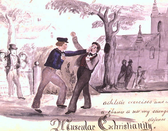  [The Christian belief is] "that a man's body is given him to be trained and brought into subjection, then used for the protection of the weak and the advancement of all righteous causes," writes Thomas Hughes, author of the much-loved novel 'Tom Brown's School Days' in support of Muscular Christianity. 