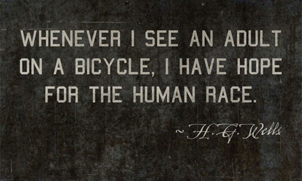 Fascinating study of an early bicycle enthusiast