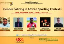 Call for Participation | Gender Policing in African Sporting Contexts | Zoom webinar, September 4, 2026